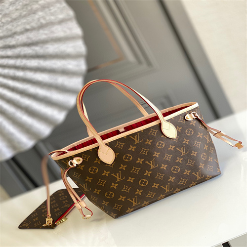 顶级M41000红NEVERFULL PM 這款Neverfull MM手挽袋