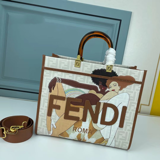 FENDI 芬迪抽象画设计包包